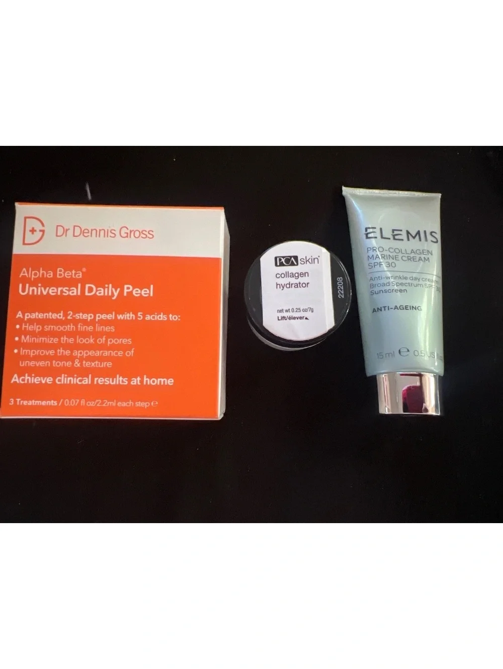 Premium Skincare Trio: Elemis, Dr Dennis Gross, PCA